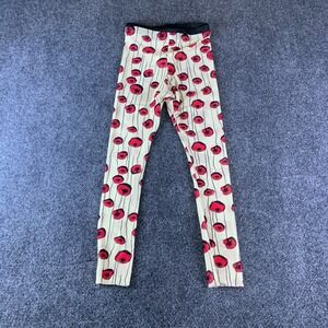 Little Creative Factory Tulle Legging Girls 12Y Ecru Red Flower Elastic Waist